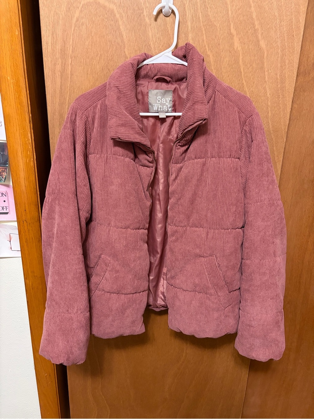 Say What? Dusty Mauve Corduroy Jacket